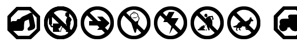 Working Signs TFB font preview